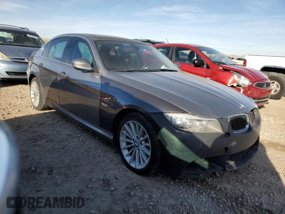 2010 BMW 3 Series 335i xDrive with VIN WBAPL3C57AA407952, listed as a Copart auction lot 85510004 with 128,631 mi miles and Salvage title. Bid and sale history available at DreamBid. Image 4.