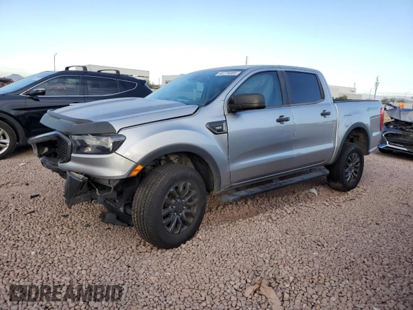 2021 Ford Ranger XL with VIN 1FTER4EHXMLD23865, listed as a Copart auction lot 43779385 with 39,744 mi miles and Salvage Title. Bid and sale history available at DreamBid. Image 1.