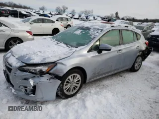 2018 Subaru Impreza Premium with VIN 4S3GTAB6XJ3752060, listed as a Copart auction lot 43488925 with 96,665 mi miles and Salvage Title. Bid and sale history available at carsss.com. Image 1.