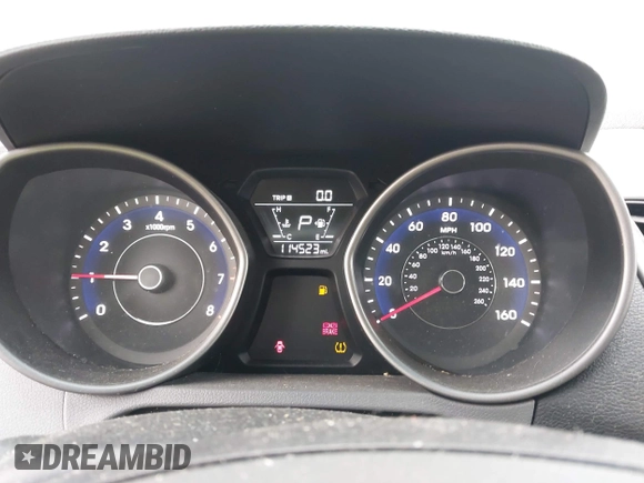 2016 Hyundai Elantra SE with VIN 5NPDH4AE0GH703882, listed as a IAAI auction lot 42483409 with 114,523 mi miles and . Bid and sale history available at DreamBid. Image 7.