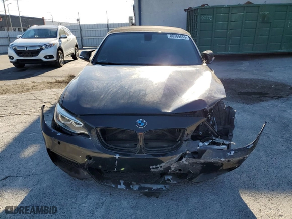 2015 BMW 2 Series M235i with VIN WBA1M1C53FV393331, listed as a Copart auction lot 88309655 with 82,403 mi miles and Salvage Title. Bid and sale history available at carsss.com. Image 5.