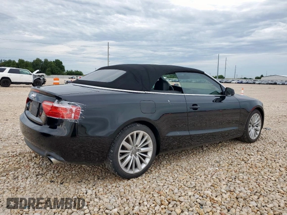 2012 Audi A5 Premium with VIN WAUCFAFH3CN009049, listed as a Copart auction lot 60426355 with 65,272 mi miles and Clean title. Bid and sale history available at DreamBid. Image 3.