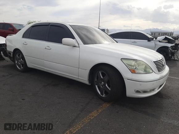 2004 Lexus LS 430 with VIN JTHBN36F240126646, listed as a Copart auction lot 53866695 with 126,363 mi miles and Salvage Title. Bid and sale history available at DreamBid. Image 4.