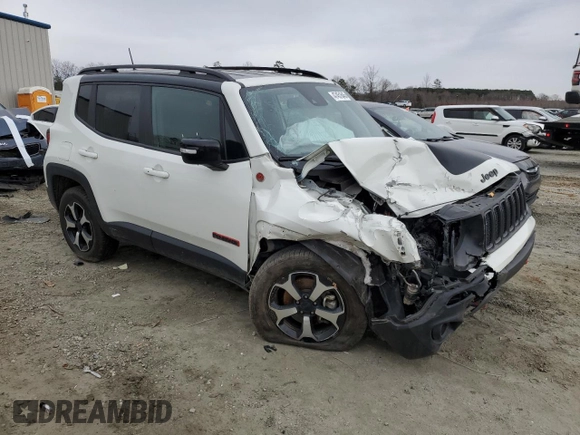 2022 Jeep Renegade Trailhawk with VIN ZACNJDC1XNPN86915, listed as a Copart auction lot 47451645 with 70,026 mi miles and Salvage Title. Bid and sale history available at DreamBid. Image 4.