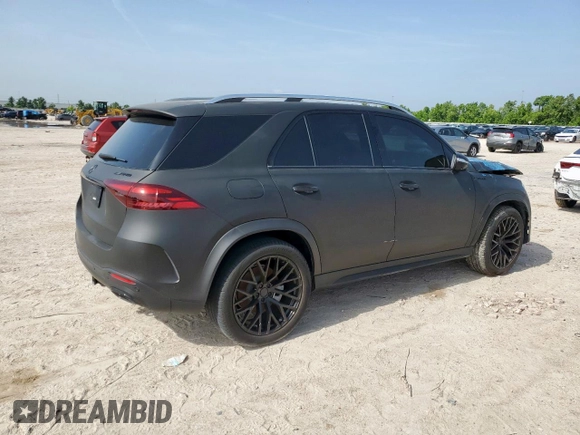 2024 Mercedes-Benz GLE 450 with VIN 4JGFB5KB8RB122828, listed as a Copart auction lot 61954615 with 9,329 mi miles and Salvage title. Bid and sale history available at DreamBid. Image 3.