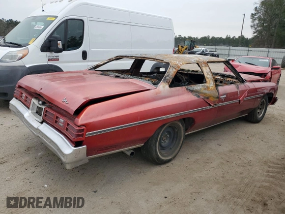 1975 Chevrolet Caprice z VIN 1N47H5J201330, wystawiony jako Copart lot #66966454 z przebiegiem Nie podano mil oraz Szkoda całkowita • Salvage title. Historia ofert i sprzedaży dostępna na DreamBid. Obrazek 3.
