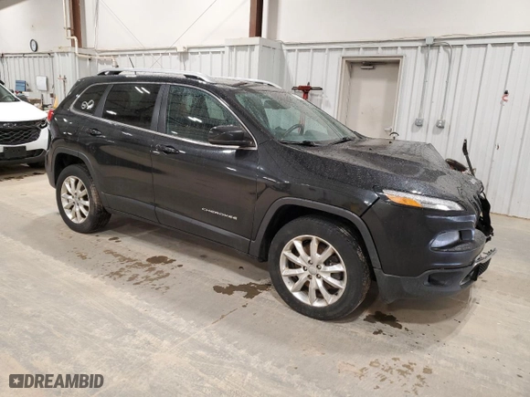 2015 Jeep Cherokee Limited with VIN 1C4PJMDS9FW669016, listed as a Copart auction lot 50265325 with 177,055 mi miles and Non Repairable. Bid and sale history available at carsss.com. Image 4.