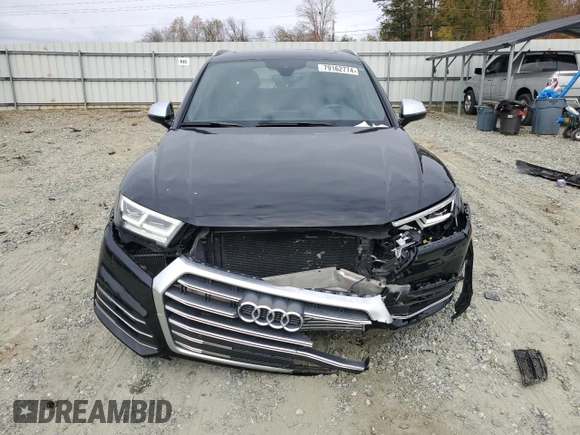 2018 Audi SQ5 Premium Plus with VIN WA1A4AFY5J2015637, listed as a Copart auction lot 79162774 with 106,848 mi miles and Salvage Title. Bid and sale history available at DreamBid. Image 5.