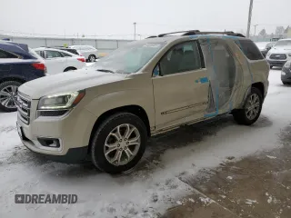 2014 GMC Acadia SLT z VIN 1GKKRSKD5EJ133966, wystawiony jako Copart lot #44605665 z przebiegiem 56 760 mil mil oraz Szkody całkowita. Historia ofert i sprzedaży dostępna na DreamBid. Obrazek 1.