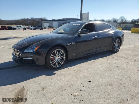 2018 Maserati Quattroporte S GranLusso with VIN ZAM56YPL6J1274054, listed as a Copart auction lot 43738025 with NaN miles and Salvage Title. Bid and sale history available at carsss.com. Image 1.