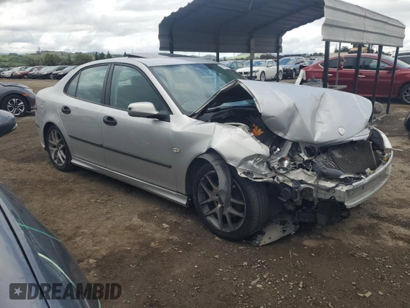 2005 Saab 9-3 Aero with VIN YS3FH49Y051012887, listed as a Copart auction lot 50940035 with 114,299 mi miles and Salvage Title. Bid and sale history available at carsss.com. Image 4.