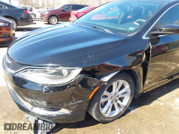2015 Chrysler 200 Limited with VIN 1C3CCCABXFN662545, listed as a IAAI auction lot 41798590 with 76,766 mi miles. Bid and sale history available at carsss.com. Image 6.