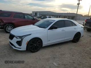 2024 Cadillac CT4 V-Series z VIN 1G6DH5RL4R0107802, wystawiony jako Copart lot #79212674 z przebiegiem Nie podano mil oraz Czysty tytuł • Clean title. Historia ofert i sprzedaży dostępna na DreamBid. Obrazek 1.