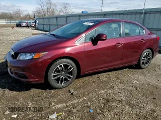 2012 Honda Civic EX-L with VIN 19XFB2F92CE022759, listed as a Copart auction lot 51343545 with 135,540 mi miles and Salvage Title. Bid and sale history available at DreamBid. Image 13.