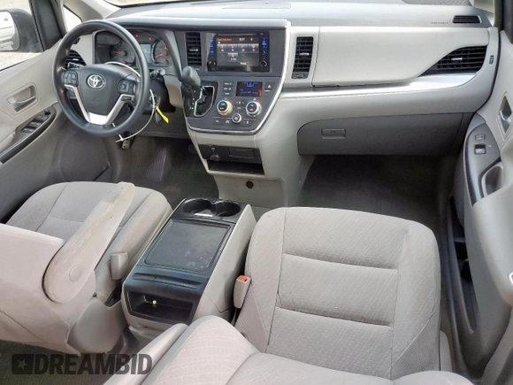 2017 Toyota Sienna LE Auto Access Seat with VIN 5TDKZ3DC5HS885101, listed as a Copart auction lot 59471975 with 117,696 mi miles and Salvage title. Bid and sale history available at DreamBid. Image 8.
