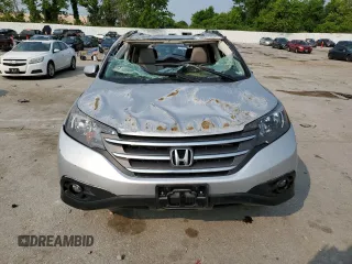 2012 Honda CR-V EX-L with VIN 5J6RM4H79CL059985, listed as a Copart auction lot 58623535 with 38,054 mi miles and Salvage title. Bid and sale history available at DreamBid. Image 5.