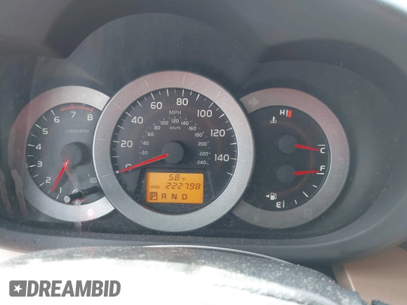2009 Toyota RAV4 Ltd with VIN JTMBK31V49D006565, listed as a IAAI auction lot 41839558 with 222,798 mi miles. Bid and sale history available at carsss.com. Image 7.