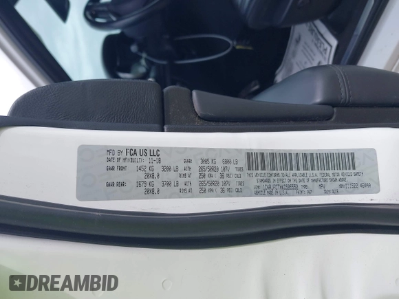 2019 Jeep Grand Cherokee High Altitude with VIN 1C4RJFCTXKC595552, listed as a IAAI auction lot 41877039 with 102,394 mi miles and . Bid and sale history available at DreamBid. Image 9.