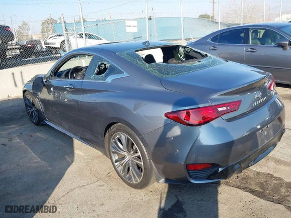 2018 Infiniti Q60 3.0t LUXE with VIN JN1EV7EK9JM343297, listed as a IAAI auction lot 41403700 with 38,995 mi miles. Bid and sale history available at carsss.com. Image 3.
