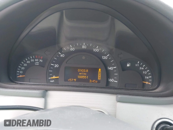 2003 Mercedes-Benz C 230 Kompressor with VIN WDBRF40J53A482256, listed as a IAAI auction lot 41579504 with 188,551 mi miles and . Bid and sale history available at DreamBid. Image 7.