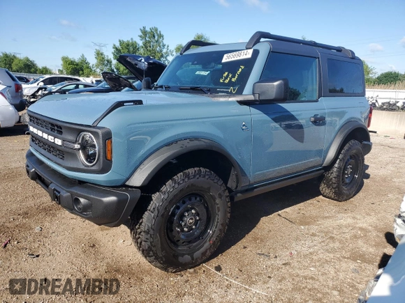 2022 Ford Bronco with VIN 1FMDE5AP6NLB45119, listed as a Copart auction lot 56569814 with 449 mi miles and Salvage Title. Bid and sale history available at DreamBid. Image 1.