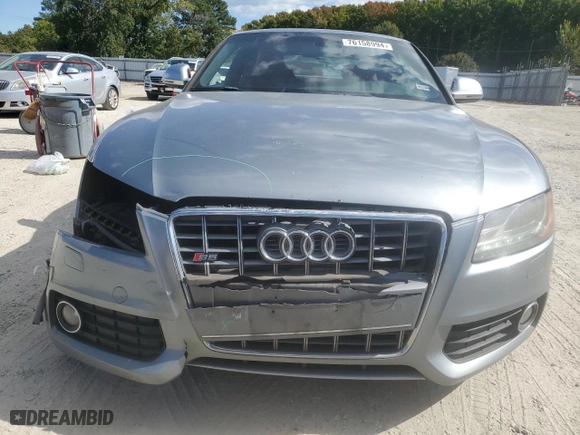 2009 Audi S5 with VIN WAURV78T09A055715, listed as a Copart auction lot 76158994 with 174,384 mi miles and Salvage Title. Bid and sale history available at carsss.com. Image 5.