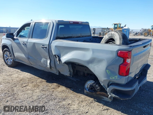 2024 Chevrolet Silverado 1500 Custom with VIN 1GCPABEK9RZ232509, listed as a IAAI auction lot 40923116 with 12,719 mi miles and . Bid and sale history available at DreamBid. Image 3.
