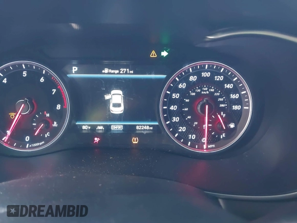 2019 Genesis G70 Advanced with VIN KMTG44LA7KU026266, listed as a IAAI auction lot 42045554 with 82,248 mi miles and . Bid and sale history available at DreamBid. Image 7.