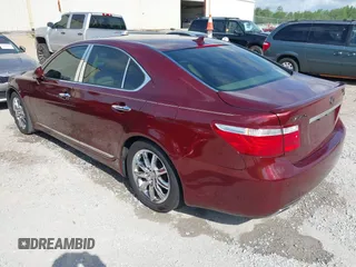 2008 Lexus LS 460 with VIN JTHBL46F785081076, listed as a IAAI auction lot 42165500 with 90,956 mi miles and . Bid and sale history available at DreamBid. Image 3.