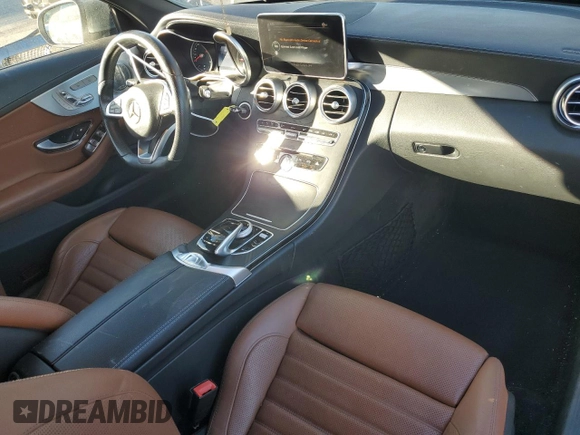 2017 Mercedes-Benz C 300 with VIN WDDWK4JB9HF444987, listed as a Copart auction lot 83881354 with 22,000 mi miles and Salvage Title. Bid and sale history available at DreamBid. Image 8.