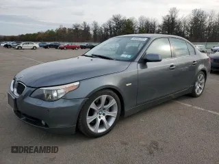 2007 BMW 5 Series 550i with VIN WBANB53507CP06606, listed as a Copart auction lot 50882285 with 127,910 mi miles and Clean Title. Bid and sale history available at carsss.com. Image 1.