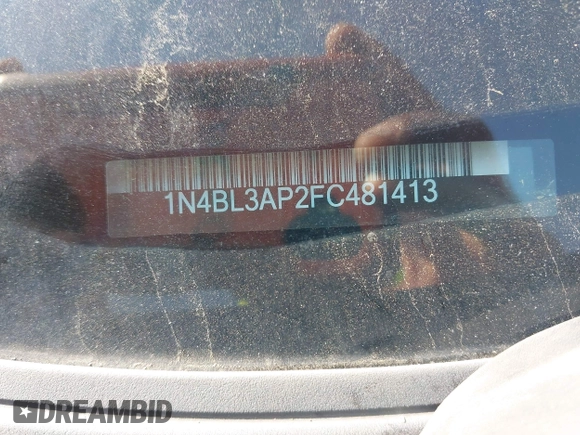 2015 Nissan Altima SL with VIN 1N4BL3AP2FC481413, listed as a IAAI auction lot 42079875 with 176,513 mi miles and . Bid and sale history available at carsss.com. Image 9.