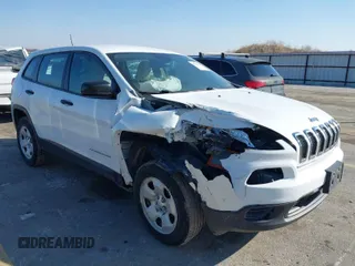 2016 Jeep Cherokee Sport with VIN 1C4PJMAB2GW251807, listed as a IAAI auction lot 41763735 with 148,729 mi miles. Bid and sale history available at carsss.com. Image 1.
