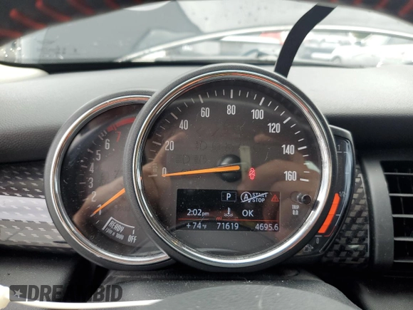 2020 MINI Hardtop Cooper S with VIN WMWXR5C07L2M59867, listed as a Copart auction lot 56948725 with 71,619 mi miles and Non repairable. Bid and sale history available at DreamBid. Image 9.