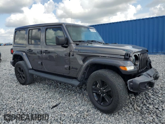 2021 Jeep Wrangler Unlimited Sahara с VIN 1C4HJXEG2MW729537, выставлен на аукционе Copart как лот 57131645 с пробегом 49 179 миль миль и Списание • Salvage title. История ставок и продаж доступна на DreamBid. Изображение 4.