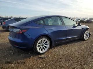 2023 Tesla Model 3 with VIN 5YJ3E1EA3PF448380, listed as a Copart auction lot 48623325 with 37,468 mi miles and Salvage Title. Bid and sale history available at DreamBid. Image 3.