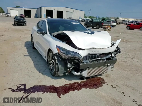 2022 Kia Stinger GT2 with VIN KNAE55LC7N6101872, listed as a Copart auction lot 68323304 with 45,305 mi miles and Salvage Title. Bid and sale history available at DreamBid. Image 10.
