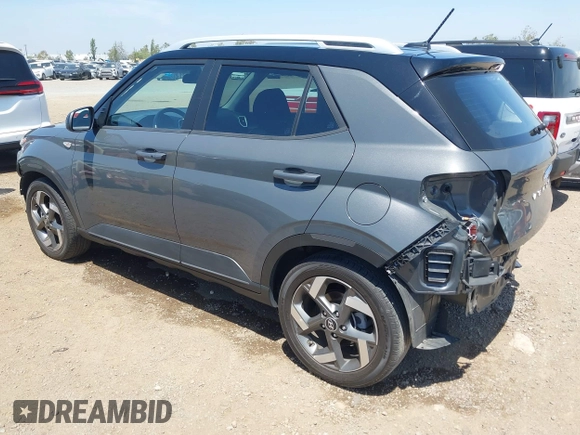 2023 Hyundai Venue SEL with VIN KMHRC8A30PU261651, listed as a IAAI auction lot 42300142 with 23,698 mi miles and . Bid and sale history available at DreamBid. Image 3.