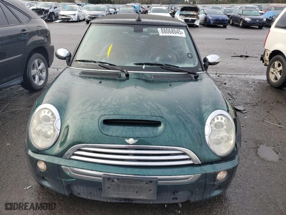 2007 MINI Cooper Convertible S with VIN WMWRH33517TL95143, listed as a Copart auction lot 88068045 with 115,827 mi miles and Salvage Title. Bid and sale history available at carsss.com. Image 5.