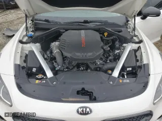 2020 Kia Stinger GT1 with VIN KNAE45LC3L6084620, listed as a Copart auction lot 45933885 with 77,707 mi miles and Salvage Title. Bid and sale history available at carsss.com. Image 12.