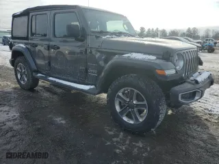 2020 Jeep Wrangler Unlimited Sahara with VIN 1C4HJXEN4LW224564, listed as a Copart auction lot 88884175 with 54,583 mi miles and Salvage Title. Bid and sale history available at carsss.com. Image 4.