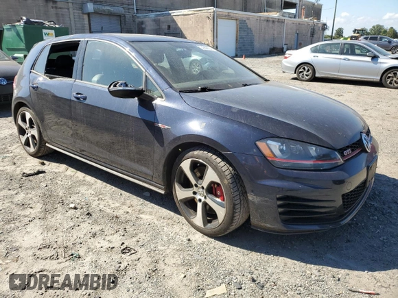 2017 Volkswagen Golf GTI Autobahn with VIN 3VW547AU1HM026617, listed as a Copart auction lot 74368554 with 81,943 mi miles and Salvage Title. Bid and sale history available at carsss.com. Image 4.