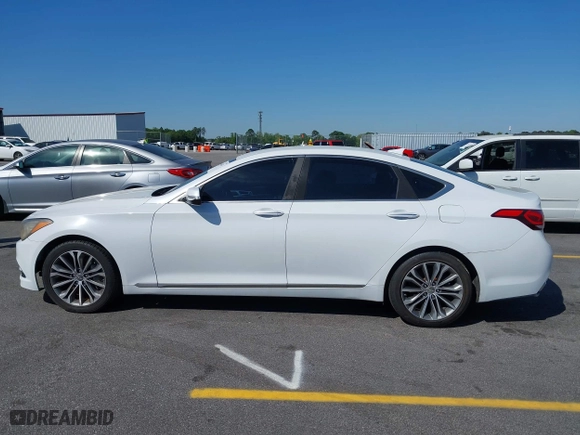 2016 Hyundai Genesis 3.8L with VIN KMHGN4JE2GU128482, listed as a IAAI auction lot 42065181 with 163,925 mi miles. Bid and sale history available at carsss.com. Image 14.