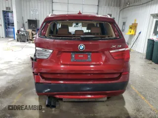2013 BMW X3 xDrive28i with VIN 5UXWX9C57D0A25292, listed as a Copart auction lot 87730015 with 108,868 mi miles and Salvage Title. Bid and sale history available at carsss.com. Image 6.