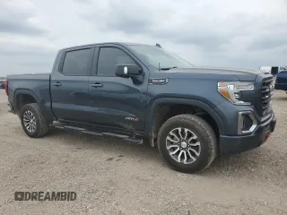 2021 GMC Sierra 1500 AT4 with VIN 3GTP9EEL8MG193861, listed as a Copart auction lot 46087015 with 68,342 mi miles and Salvage Title. Bid and sale history available at carsss.com. Image 4.