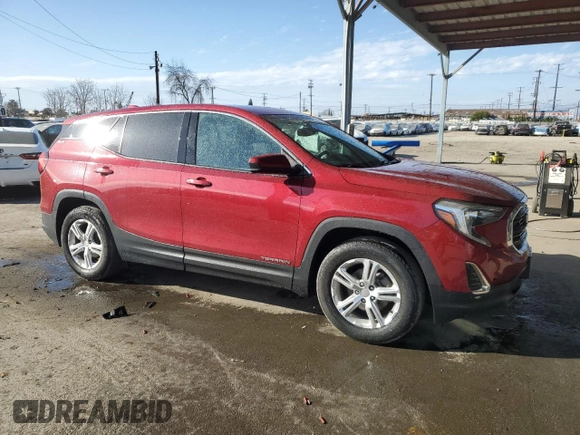 2020 GMC Terrain SLE with VIN 3GKALMEV0LL238207, listed as a Copart auction lot 47496845 with 52,568 mi miles and Salvage Title. Bid and sale history available at carsss.com. Image 4.