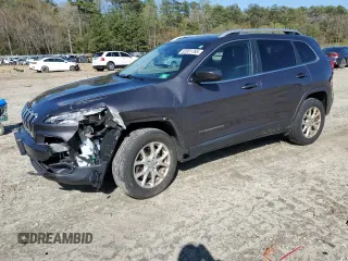 2018 Jeep Cherokee Latitude Plus with VIN 1C4PJMLB0JD502260, listed as a Copart auction lot 52001765 with 147,753 mi miles and Salvage title. Bid and sale history available at DreamBid. Image 1.