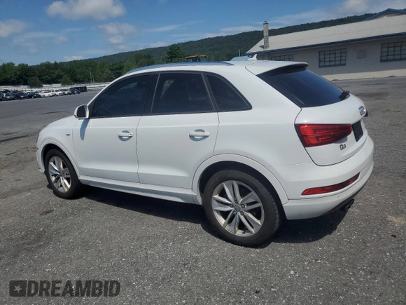 2018 Audi Q3 Premium with VIN WA1ECCFS8JR024576, listed as a Copart auction lot 64018985 with 128,784 mi miles and Clean title. Bid and sale history available at DreamBid. Image 2.