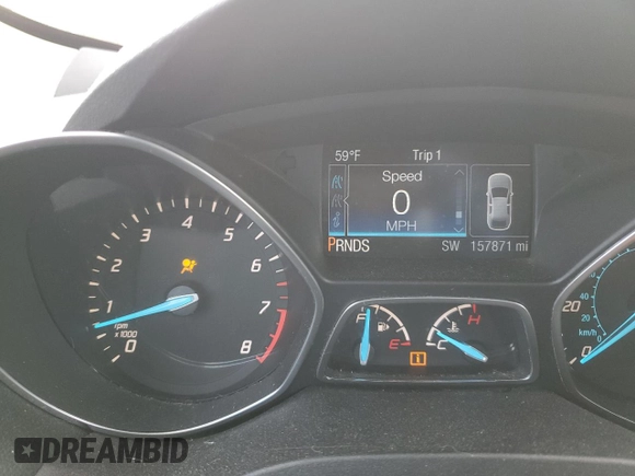 2016 Ford Escape S with VIN 1FMCU0F75GUA72400, listed as a Copart auction lot 44802435 with 157,871 mi miles and Salvage Title. Bid and sale history available at carsss.com. Image 9.