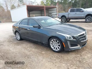 2014 Cadillac CTS Sedan RWD with VIN 1G6AP5SX8E0191104, listed as a IAAI auction lot 41605919 with 137,837 mi miles. Bid and sale history available at carsss.com. Image 1.